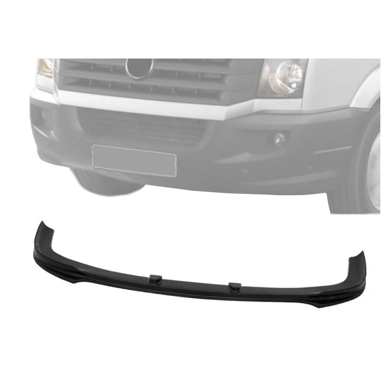 Front splitter for Volkswagen VW Crafter I 2E/2F FL 2011-2016 Black ABS