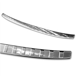 Rear bumper trim for BMW X4 (G02) 2018- | Silver Stainless steel Brushed