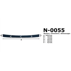 Listwa tylnego zderzaka Suzuki Across I XA5P XA50 2020-2025 Kompozyt PUR