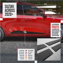 Listwy drzwi bocznych Suzuki Across I XA5P XA50 2020-2025 Kompozyt PU