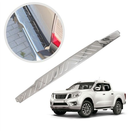 Rear bumper trim for Renault Alaskan I (D231C) 2017-2021 | Chrome steel