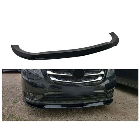 Front splitter for Mercedes Vito (W447) PRE-FL 2014-2024 | Black ABS