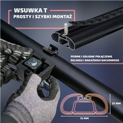 Relingi dachowe w komplecie z belkami poprzecznymi Mercedes T-Klasa W420