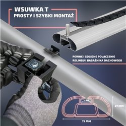 Relingi dachowe w komplecie z belkami poprzecznymi Mercedes T-Klasa W420