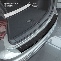 Rear bumper trim for Volkswagen VW Tiguan II AD1/BW 2016-2024 Black steel