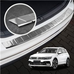 Rear bumper trim for Volkswagen VW Tiguan II AD1/BW 2016-2024 Chrome steel