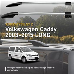 Relingi dachowe dzielone Volkswagen VW Caddy III 2K FL L2 Maxi 2010-2015