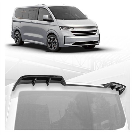 Roof spoiler for Volkswagen VW Caravelle (T7) 2025- | Black PUR Piano