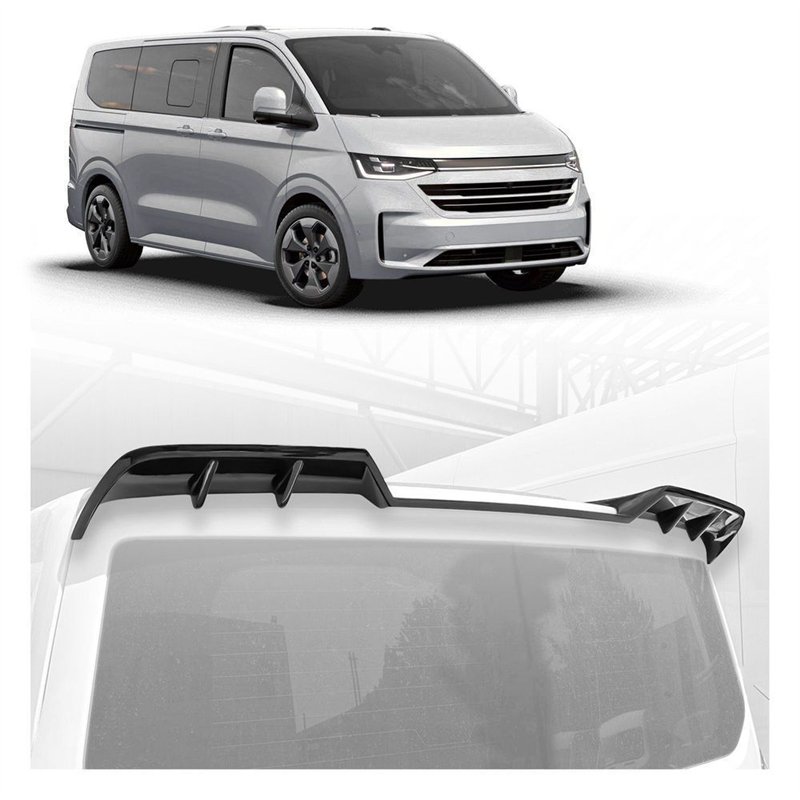Roof spoiler for Volkswagen VW Caravelle (T7) 2025- | Black PUR Piano