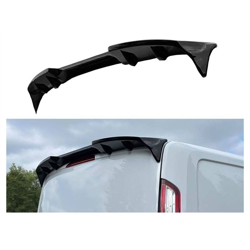Roof spoiler for Ford Tourneo Custom I (V362) 2012-2023 | Black PUR Piano