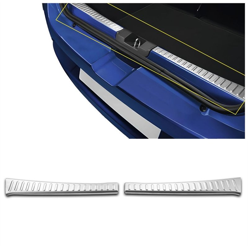 Inner boot trim for Dacia Sandero Hatchback III DJF/BJI 2021- Chrome steel