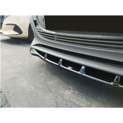 Front splitter for Mercedes eVito (W447) FL 2024- | Black ABS plastic Shiny
