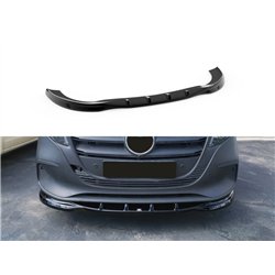 Front splitter for Mercedes Vito (W447) FL 2024- | Black ABS plastic Shiny