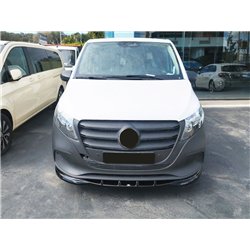 Front splitter for Mercedes Vito (W447) FL 2024- | Black ABS plastic Shiny