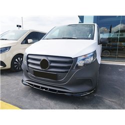 Front splitter for Mercedes Vito (W447) FL 2024- | Black ABS plastic Shiny