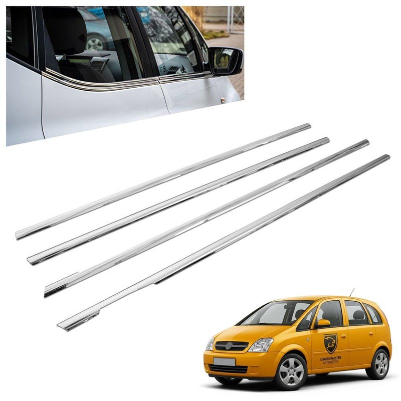 Listwy pod szyby boczne do Opel Meriva A (X01) 2003-2010 | stal