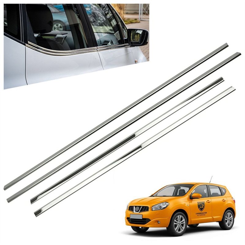 Listwy pod szyby boczne do Nissan Qashqai I 2007-2014 stal