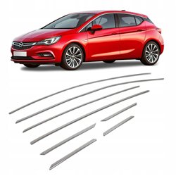 Listwy nad szyby boczne Opel Astra Hatchback K 5D 2015-2021 | stal