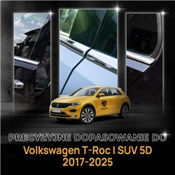 Listwy pod szyby boczne Volkswagen VW T-Roc I A11/D11 5D 2017-2025 stal