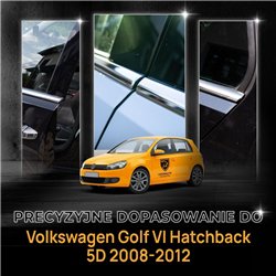 Listwy pod szyby boczne Volkswagen VW Golf Hatchback VI 5K1 1K 5D 2008-2