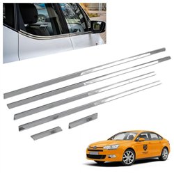 Listwy pod szyby boczne Citroen C5 Sedan II 4D 2008-2017 | stal
