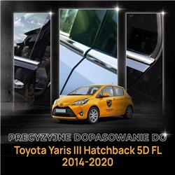 Listwy pod szyby boczne Toyota Yaris Hatchback III XP130 5D FL 2014-2020