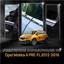 Listwy pod szyby boczne do Opel Mokka A PRE-FL 2012-2016 | stal