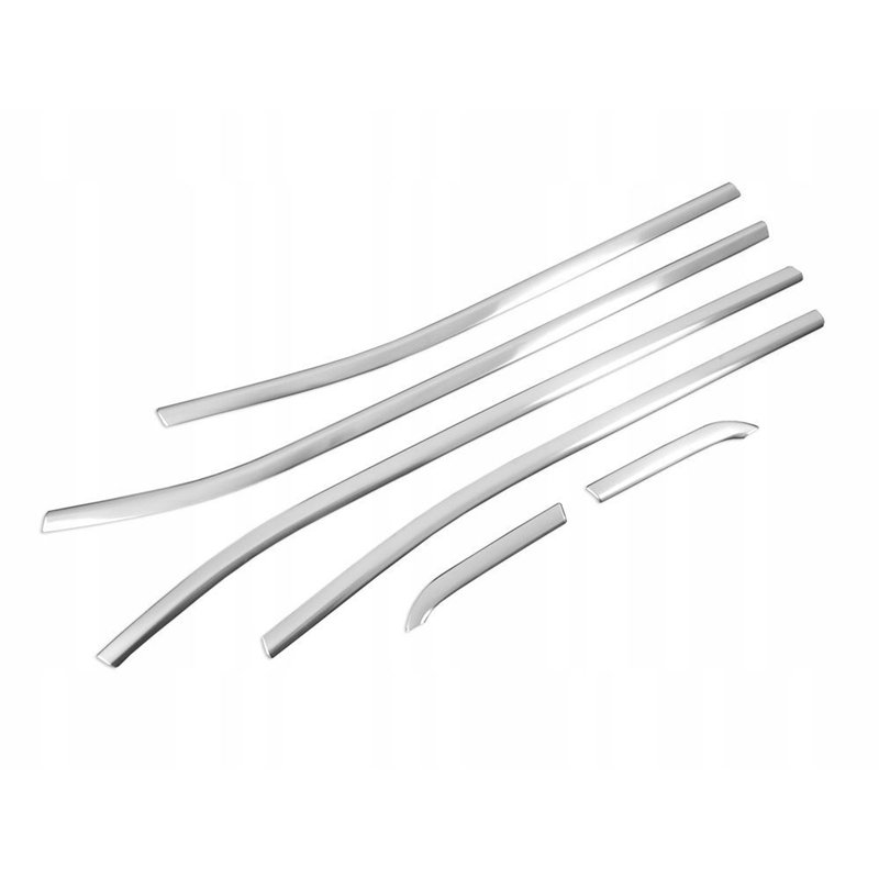 Lower side window trims for Jeep Renegade I (BU) 2014- | Silver steel