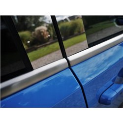 Lower side window trims for Jeep Renegade I (BU) 2014- | Silver steel