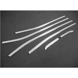 Lower side window trims for Jeep Renegade I (BU) 2014- | Silver steel