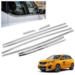 Listwy pod szyby boczne do Peugeot 3008 II (P84) 2016-2023 | stal