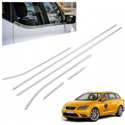 Listwy pod szyby boczne SEAT Leon ST Kombi III 2013-2020 | stal