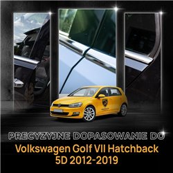 Listwy pod szyby boczne Volkswagen VW Golf Hatchback VII AU 5D 2012-2019