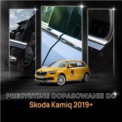 Lower side window trims for Skoda Kamiq I (NW) 2019- | Chrome steel