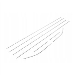Lower side window trims for Skoda Kamiq I (NW) 2019- | Chrome steel