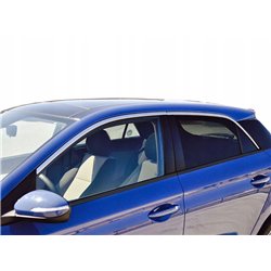 Trims above side windows for Hyundai i20 Hatchback II GB 5D 2014-2020 stee