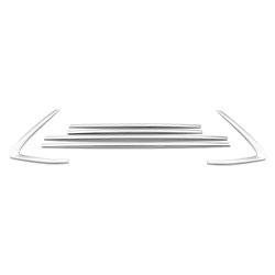 Window trims for Opel Corsa Hatchback F (G2J0 | U) 2019- Chrome steel