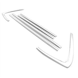 Window trims for Opel Corsa Hatchback F (G2J0 | U) 2019- Chrome steel