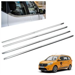 Listwy pod szyby boczne do Dacia Lodgy I (JS | SD) 2012-2022 stal