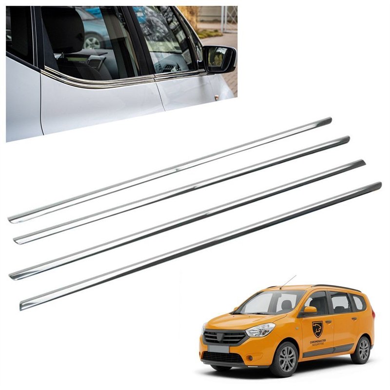 Listwy pod szyby boczne do Dacia Lodgy I (JS | SD) 2012-2022 stal