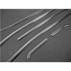 Lower side window trims for Jeep Renegade I BU 2014- Black chrome steel
