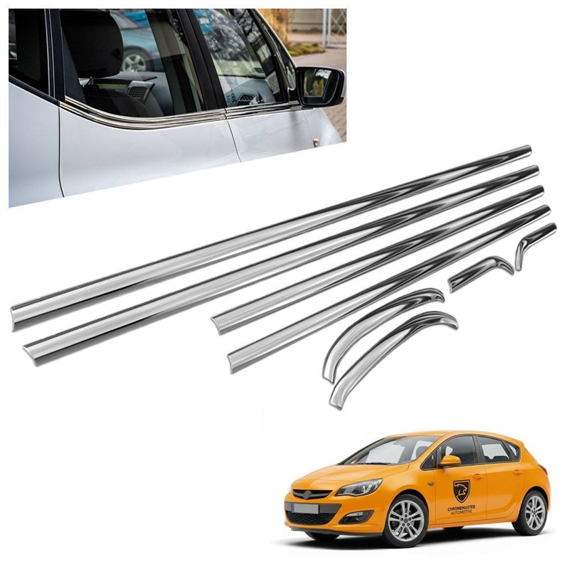 Listwy pod szyby boczne Opel Astra Hatchback J 5D 2009-2015 | stal