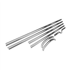 Lower side window trims for Opel Astra Hatchback J P10 5D 2009-2015 steel
