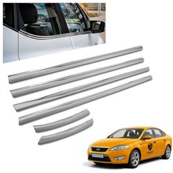 Listwy pod szyby boczne Ford Mondeo Sedan IV CD345 BA7 4D 2007-2010 stal