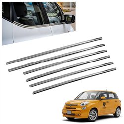 Listwy pod szyby boczne do Fiat 500L I (351 | 199) 2012-2022 stal