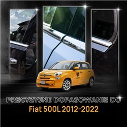 Listwy pod szyby boczne do Fiat 500L I (351 | 199) 2012-2022 stal