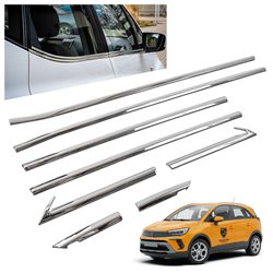 Listwy pod szyby boczne do Opel Crossland I 2021-2024 | stal