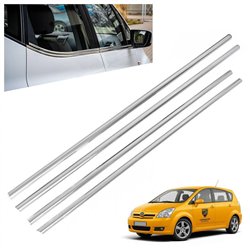 Listwy pod szyby boczne Toyota Corolla Verso II 2004-2009 | stal
