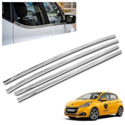 Listwy pod szyby boczne Peugeot 208 Hatchback I A9 C 5D 2012-2019 stal