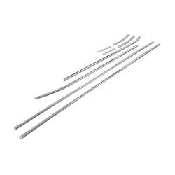 Lower side window trims for Hyundai i10 Hatchback III AC3 2020-2025 steel